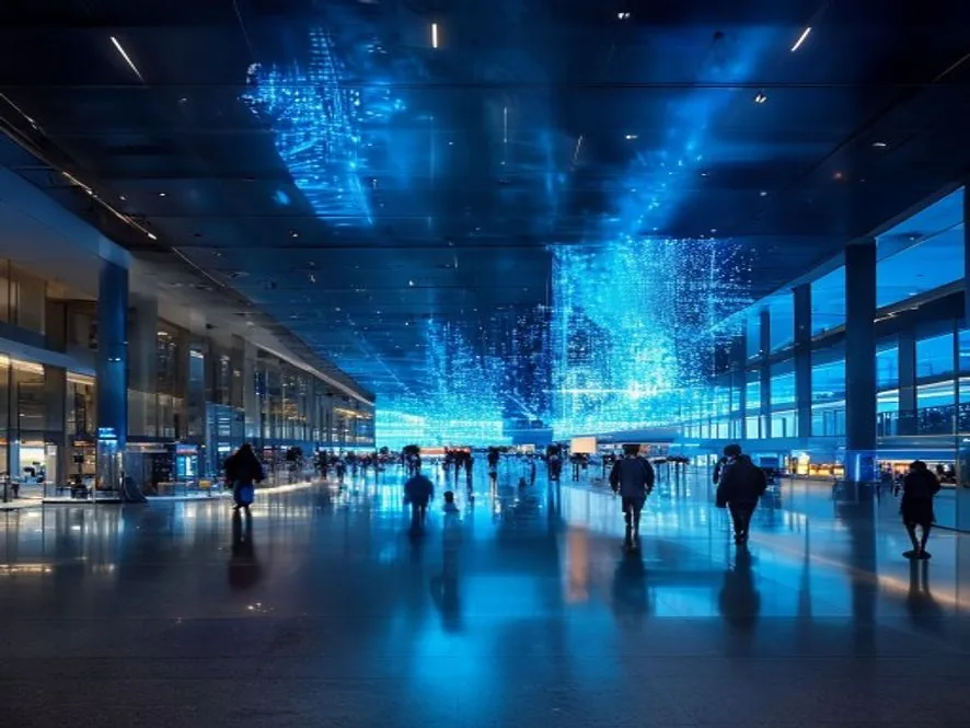 Milan Airport digital journey event visual